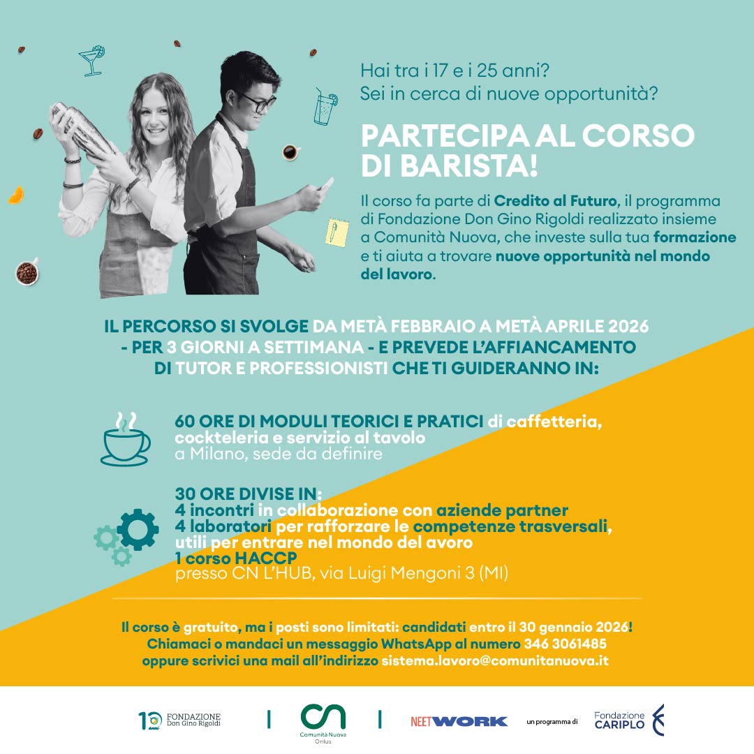 CORSO BARMAN da febbraio, aperte le iscrizioni!