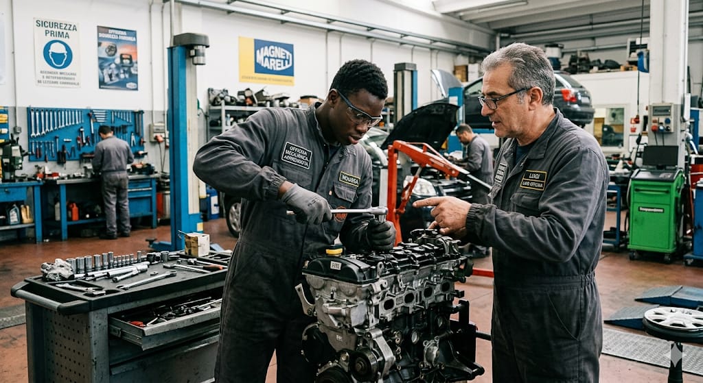 Corso OPERATORE MECCANICO RIPARATORE VEICOLI A MOTORE in partenza